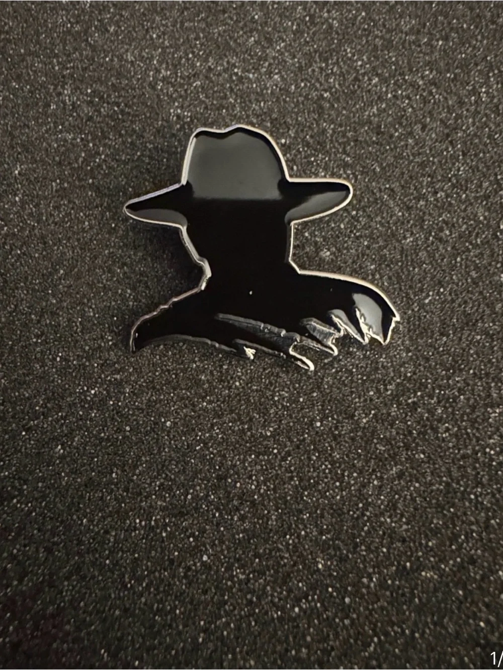 Don Julio Black Enamel Cowboy Silhouette Lapel Pin